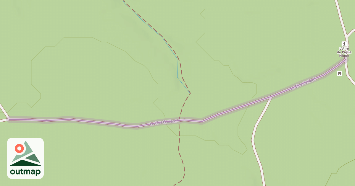 Map of Le Clos Gaillard
