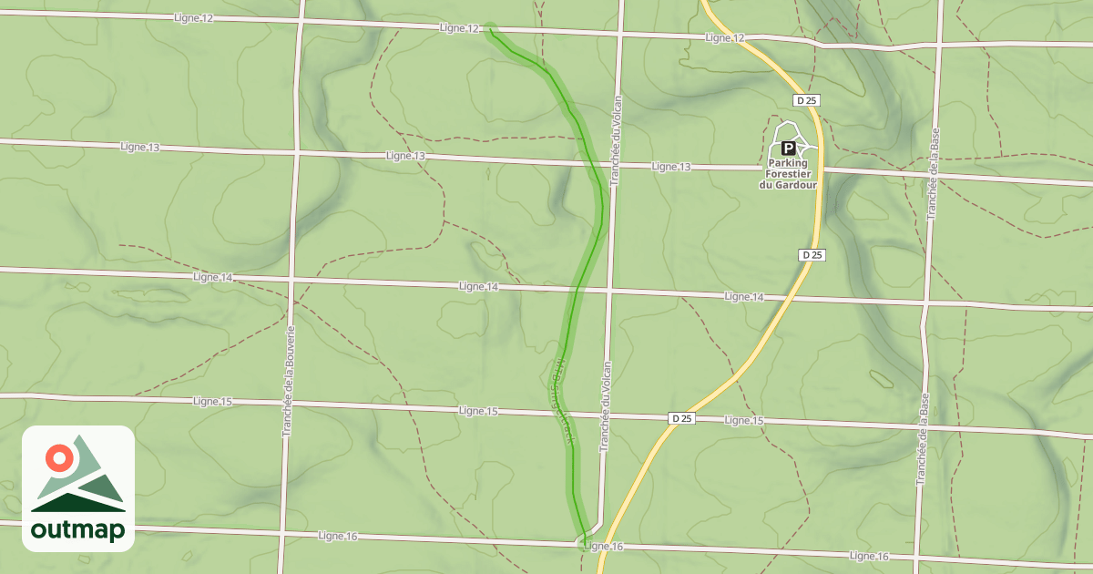 Map of MTB Singeltrack