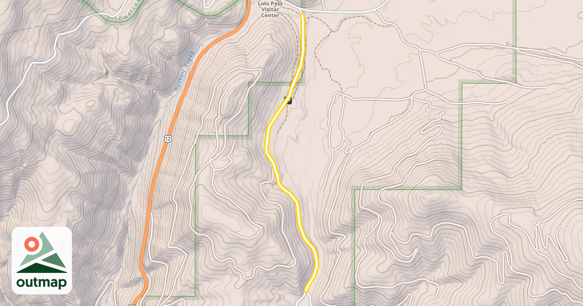 Map of Pack Creek Road