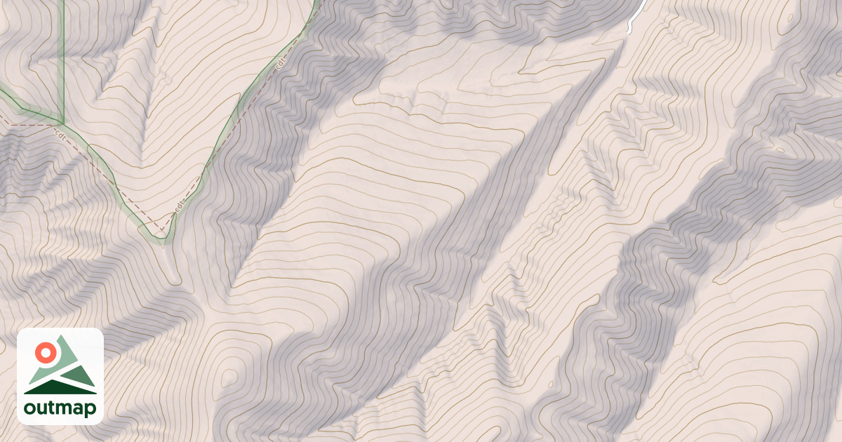 Map of WEST MODOC CREEK