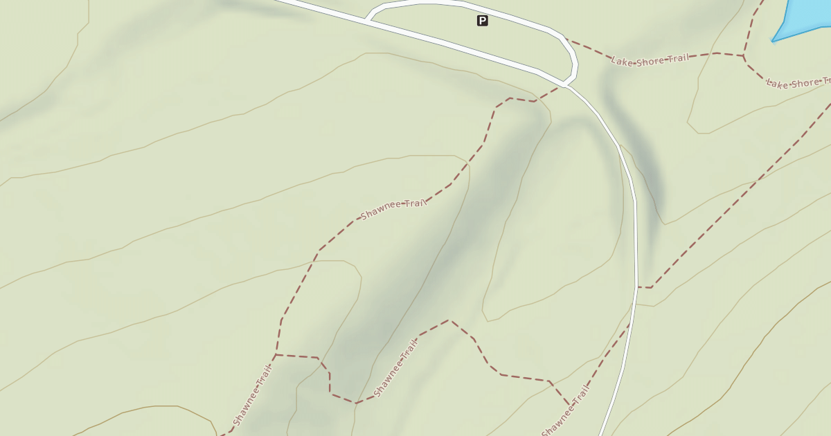 Map preview of Shawnee State Park Trails