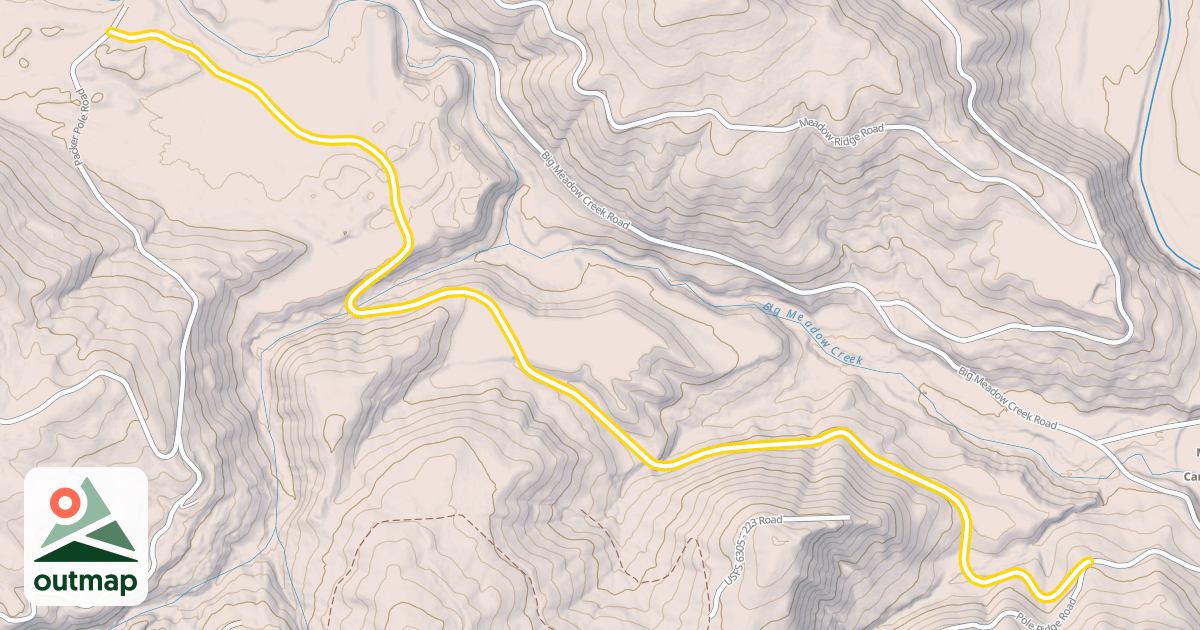 Map of First Spur Road