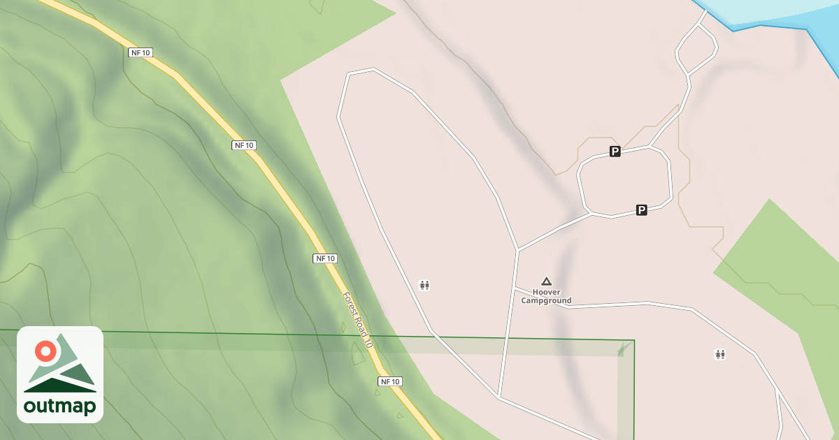 Map of HOOVER CAMPGROUND LOOP