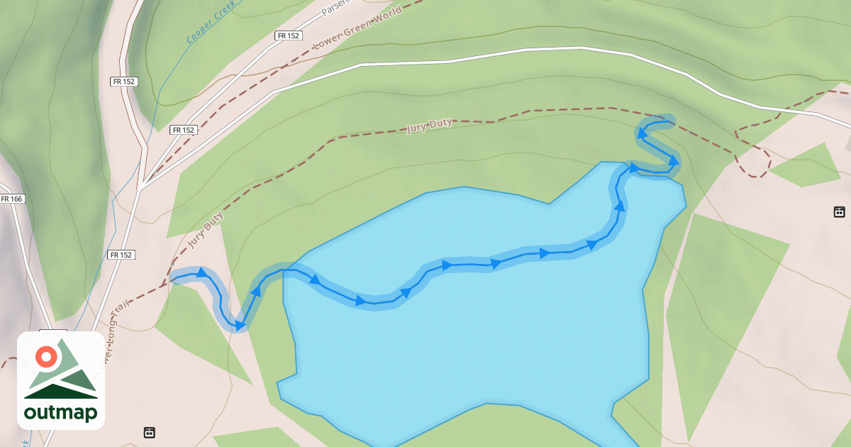 Map of Lower Long Trail