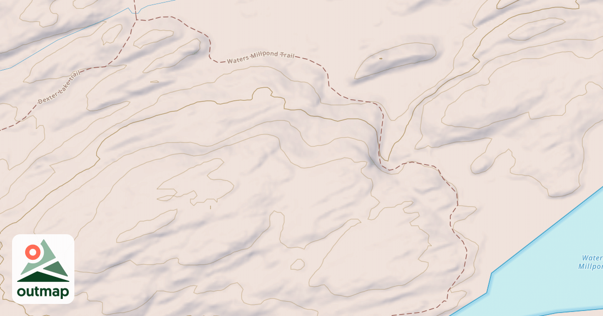 Map of Waters Mill Pond Trail