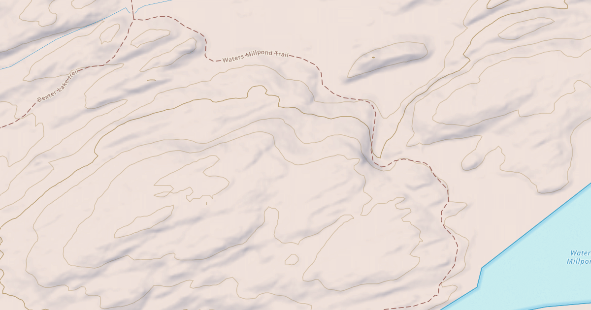 Map preview of Waters Mill Pond Trail