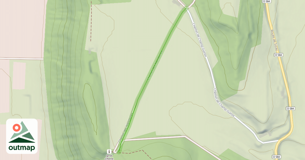 Map of Chemin des Alandaines