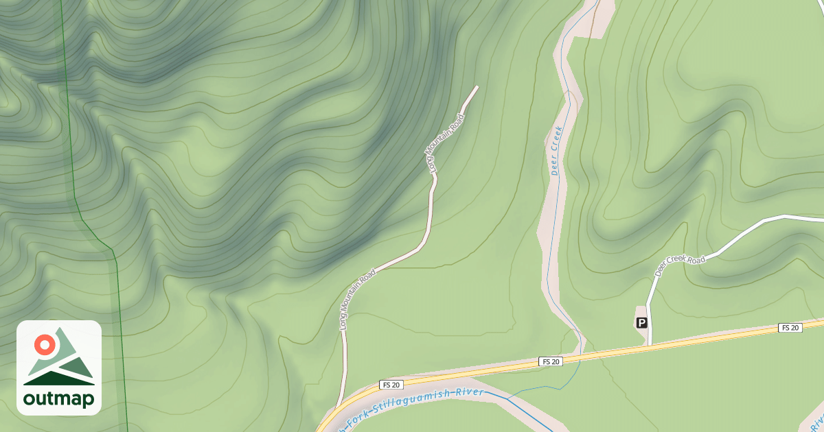 Map of LONG MTN