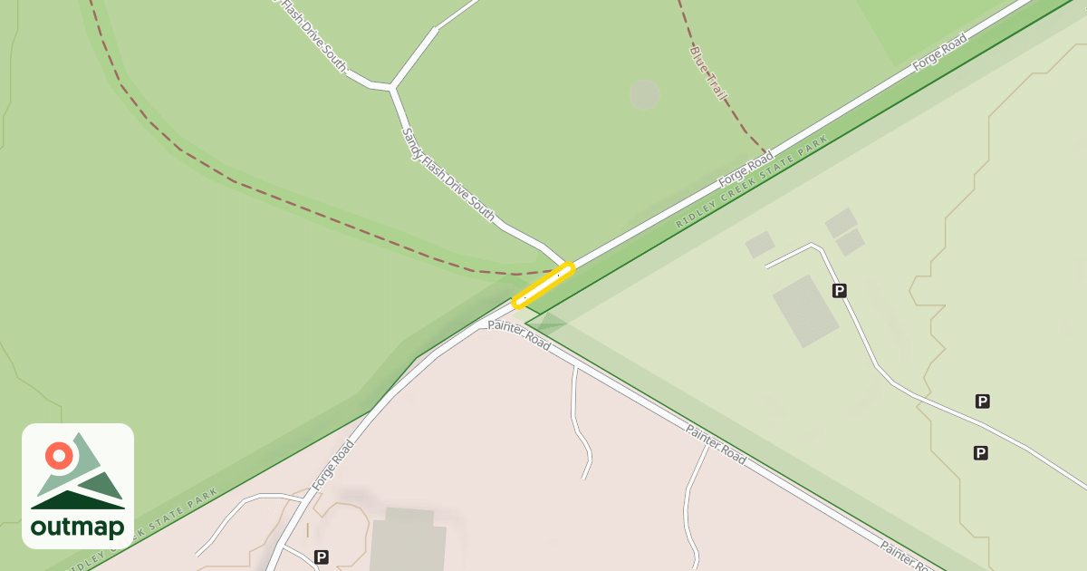 Map of Forge Road Trail