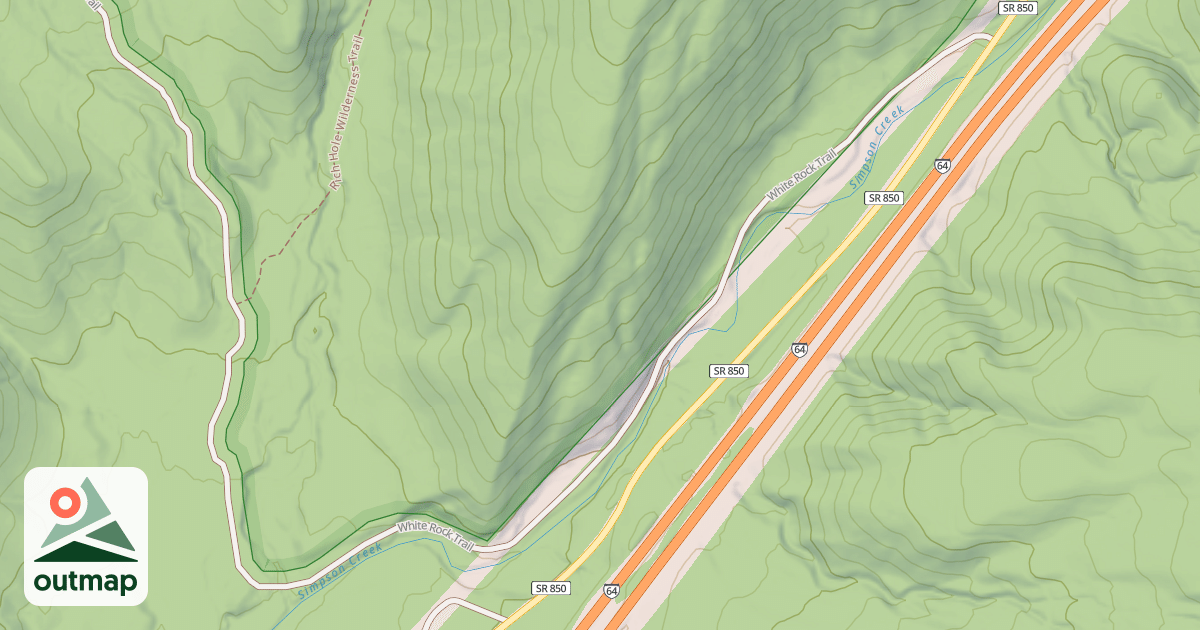 Map of WHITE ROCKS