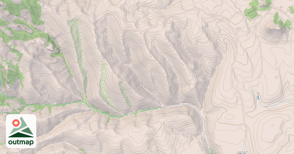 Map of STAUNTON RIDGE