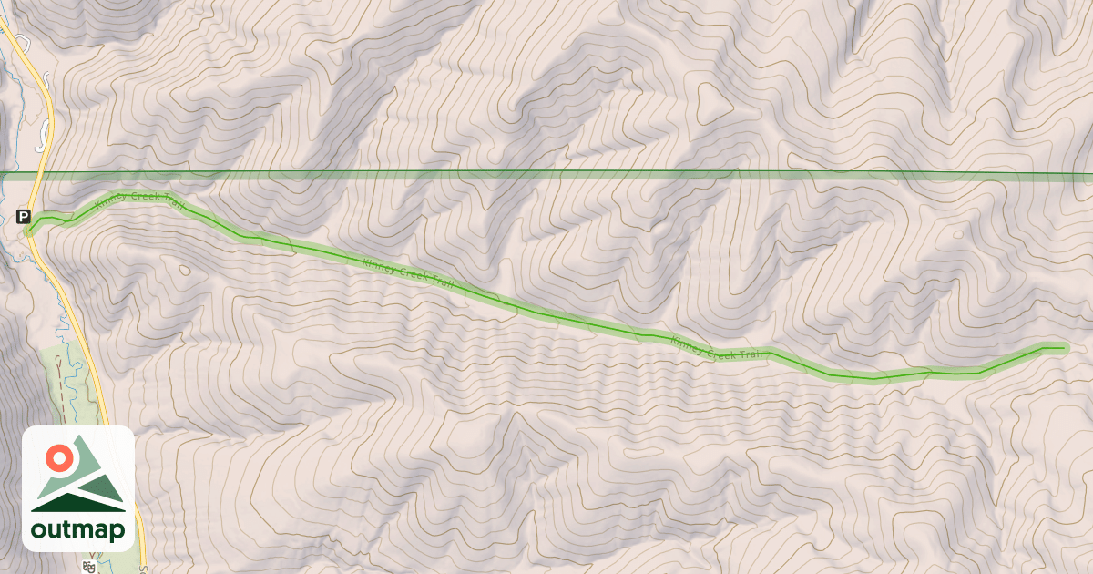 Map of Kinney Creek Trail