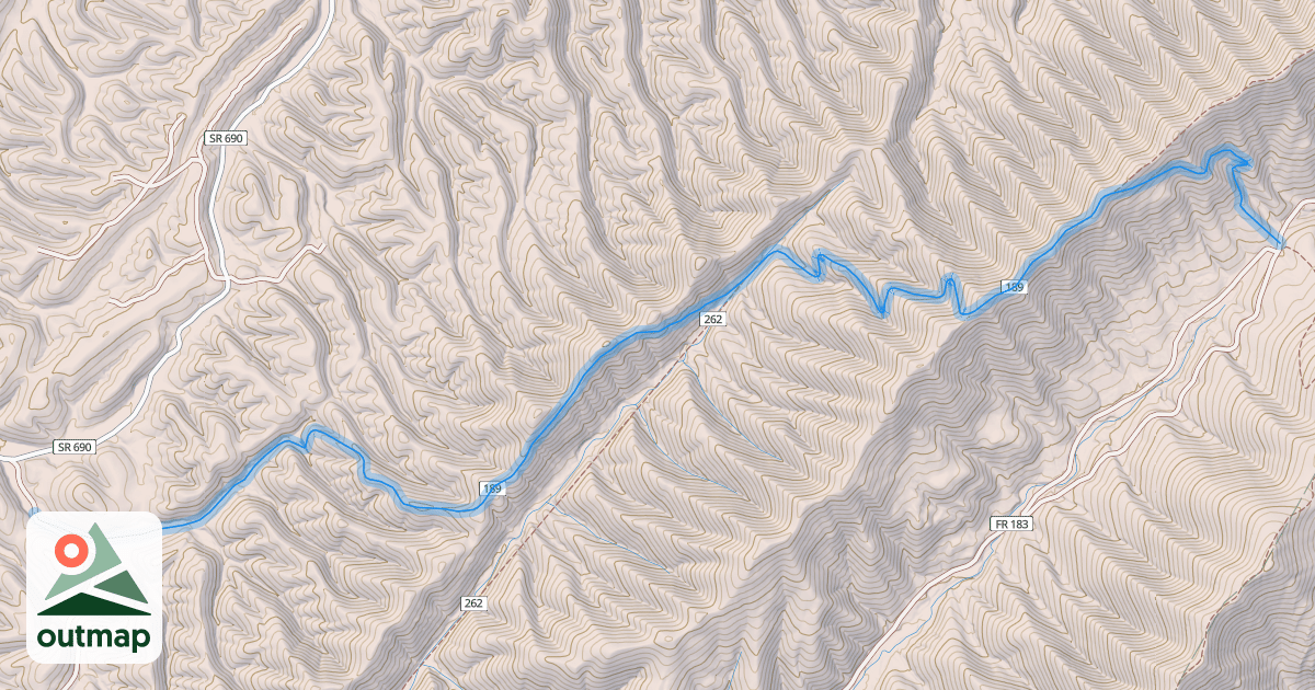 Map of Ferrier Trail