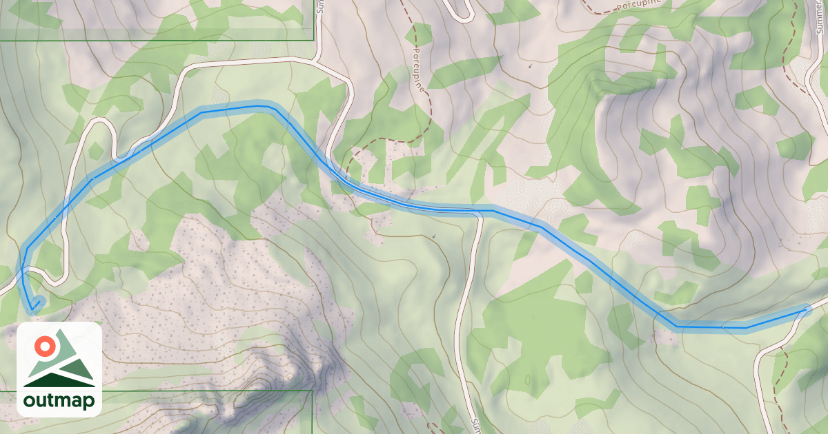 Map of Middle Bowl Traverse
