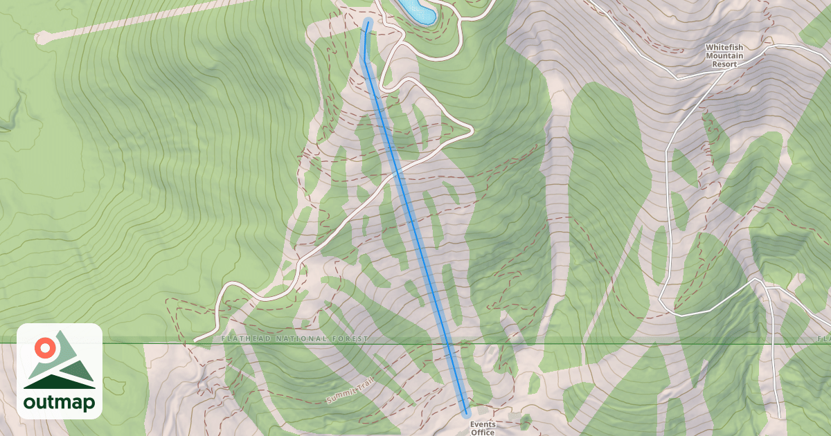 Map of Ed's Run