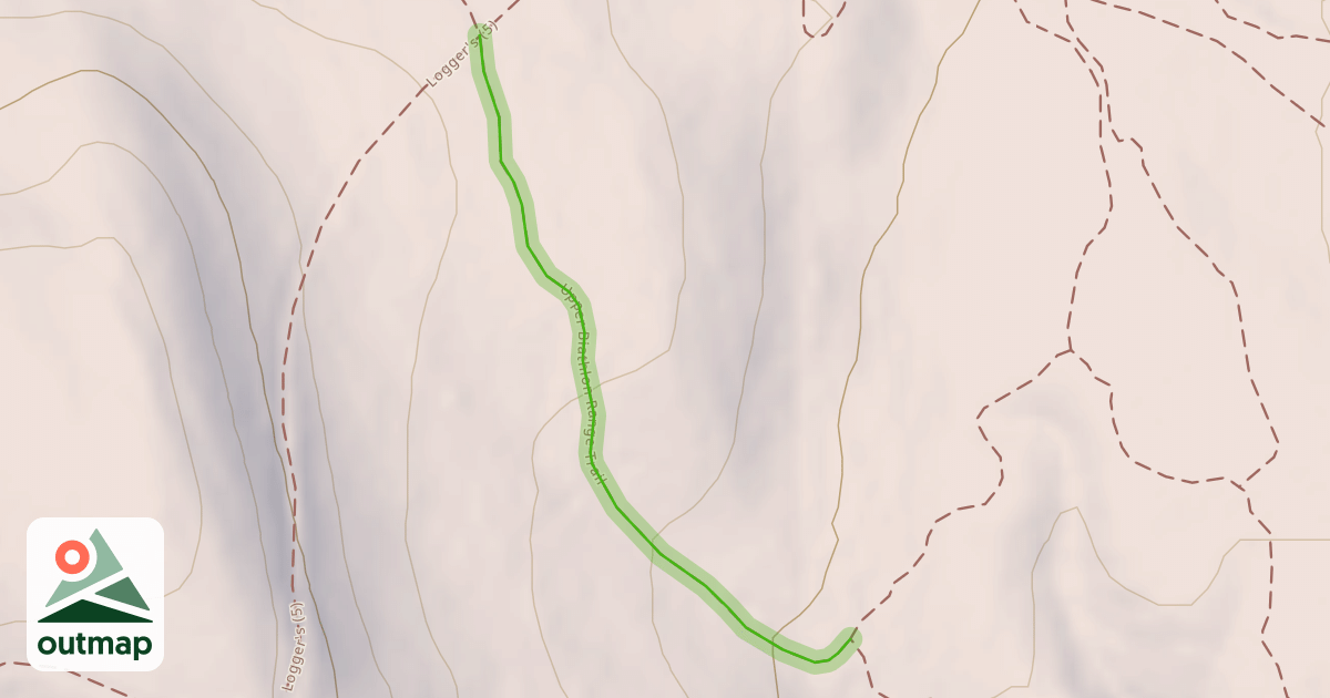 Map of Upper Biathlon Range Trail