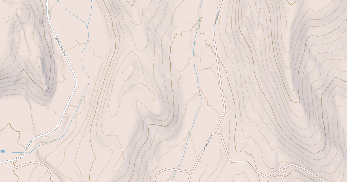 Map preview of BENNER CREEK NORTH