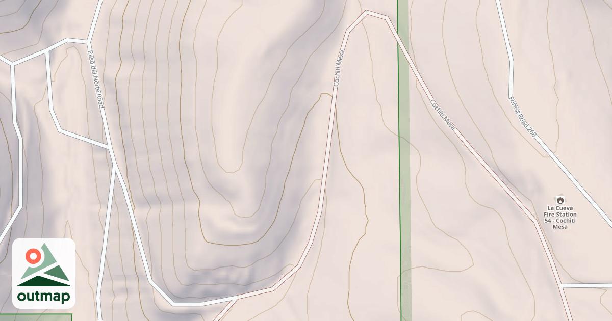 Map of BLAND CANYON