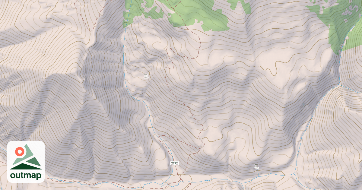 Map of Holman Ridge-Cabin Flat