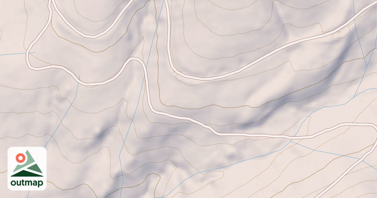Map of BROWNS CREEK E SPUR T1