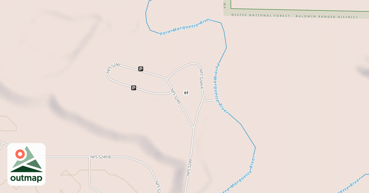 Map of BOWMAN CANOE LANDING