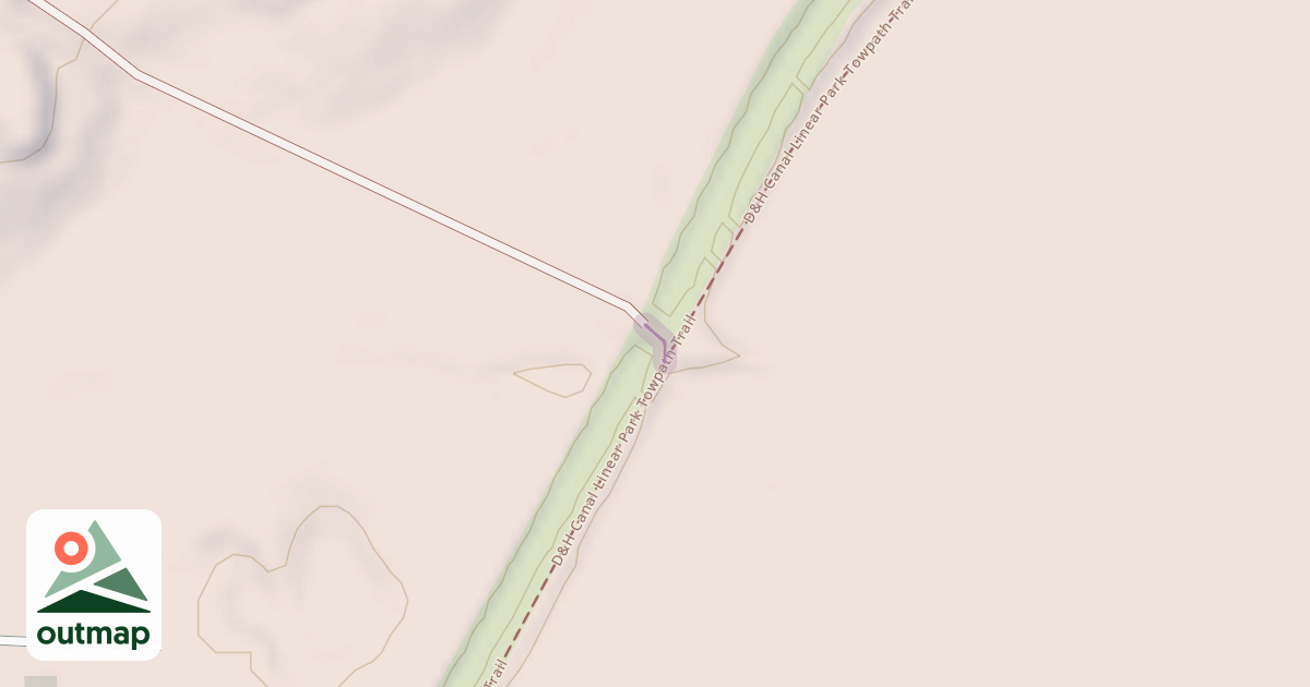 Map of D&H Canal Linear Park Towpath Trail