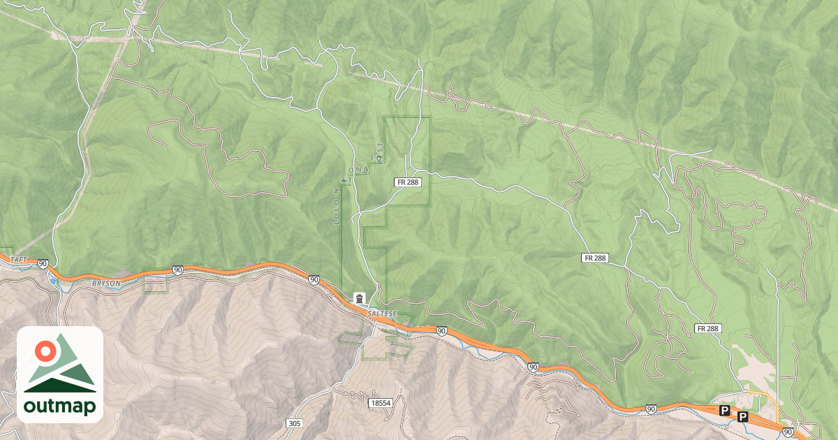 Map of Saltese/randolph Creek Loop