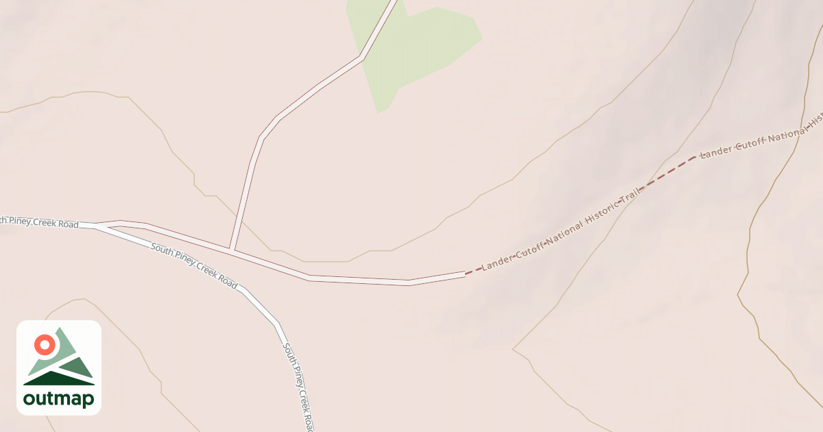 Map of LANDER CUT OFF TRAIL