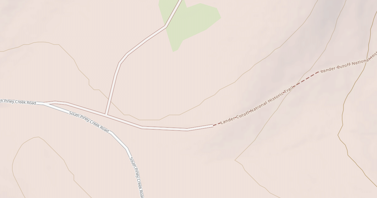 Map preview of LANDER CUT OFF TRAIL