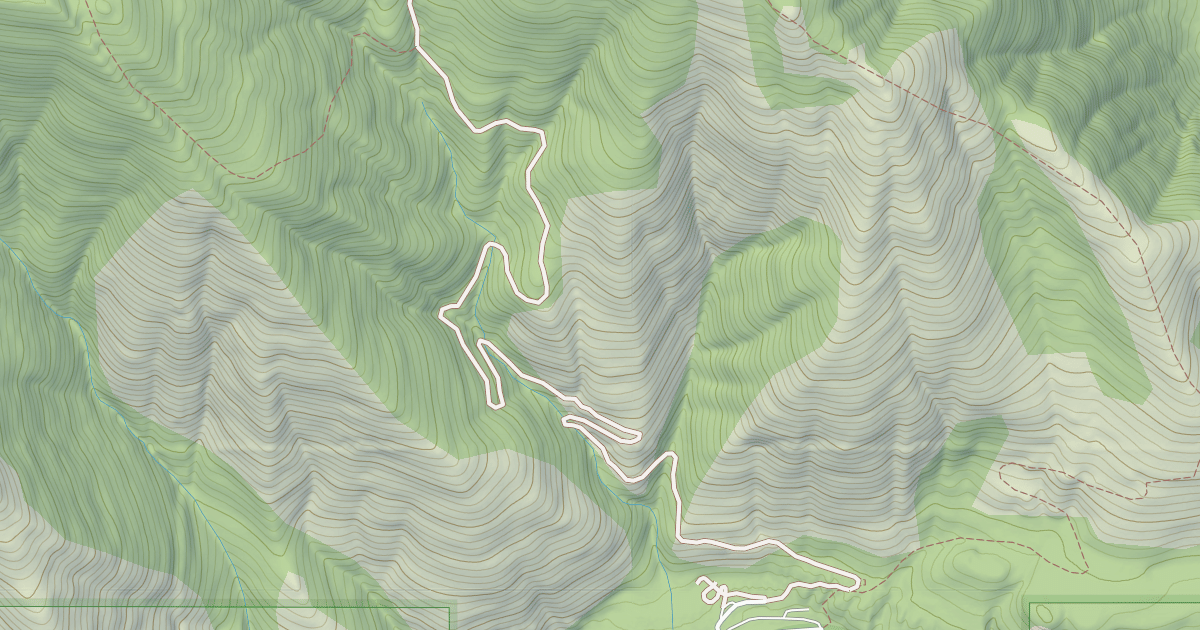 Map preview of CANOE GULCH