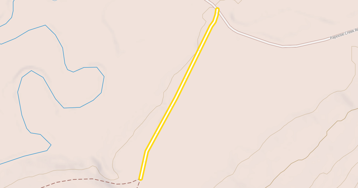 Map preview of North Fork Of Fish Creek Pack Trail