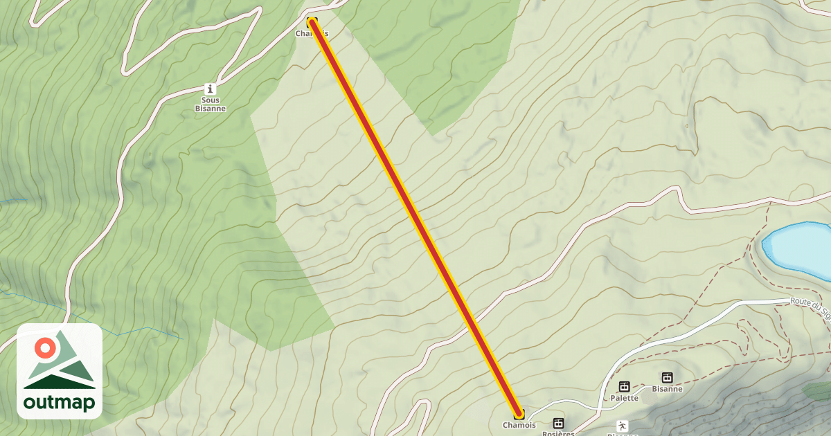 Map of Chamois