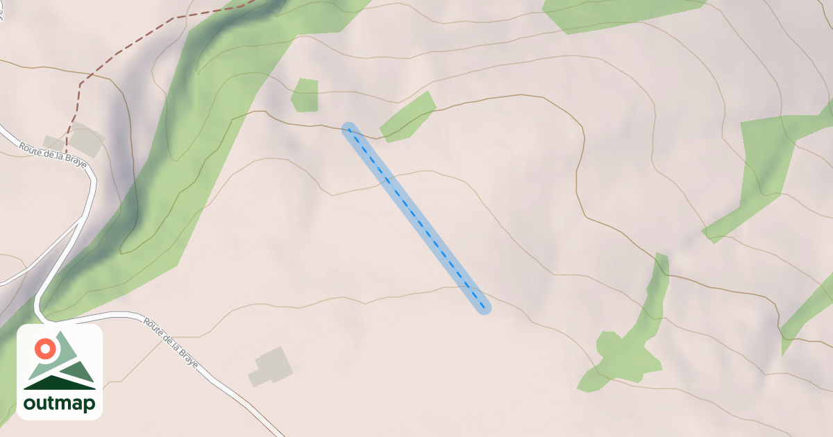 Map of (abandonné) piste 97