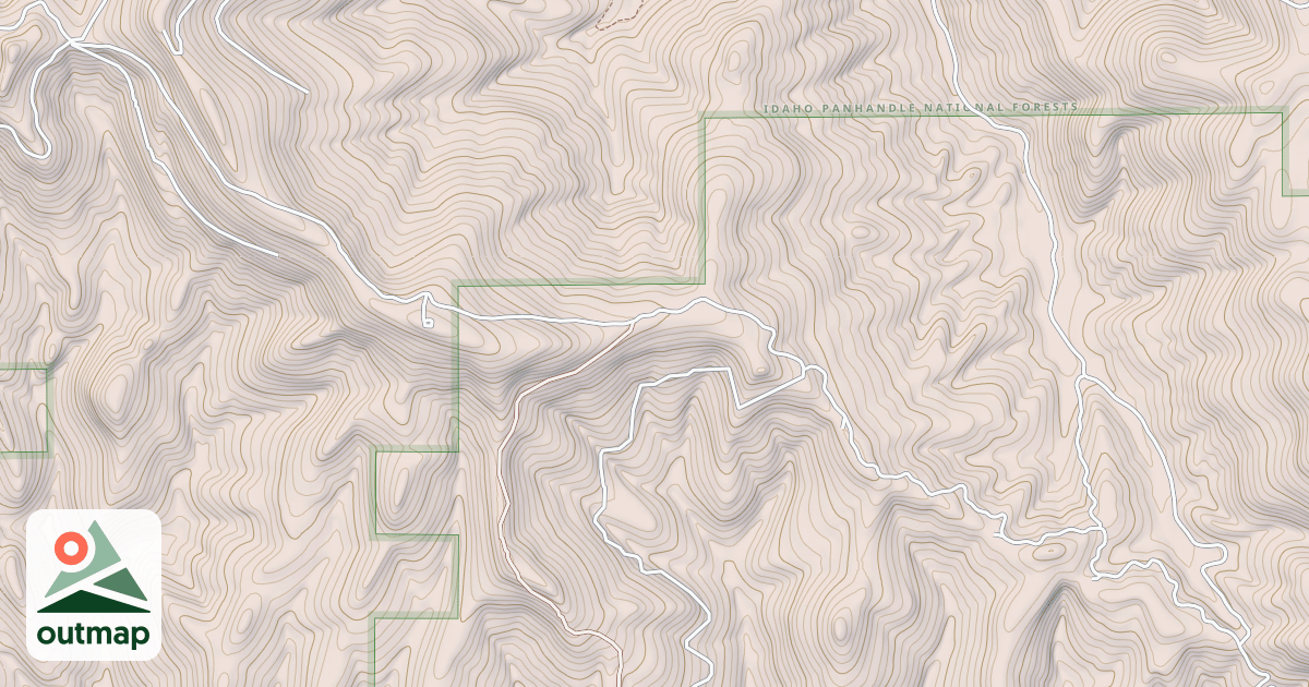 Map of BLACKWELL HUMP DIVIDE