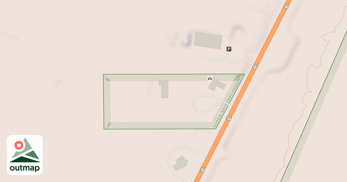 Map of HARRISVILLE ADMIN SPUR