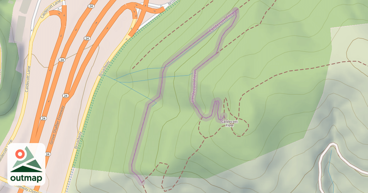 Map of Caldecott Flow
