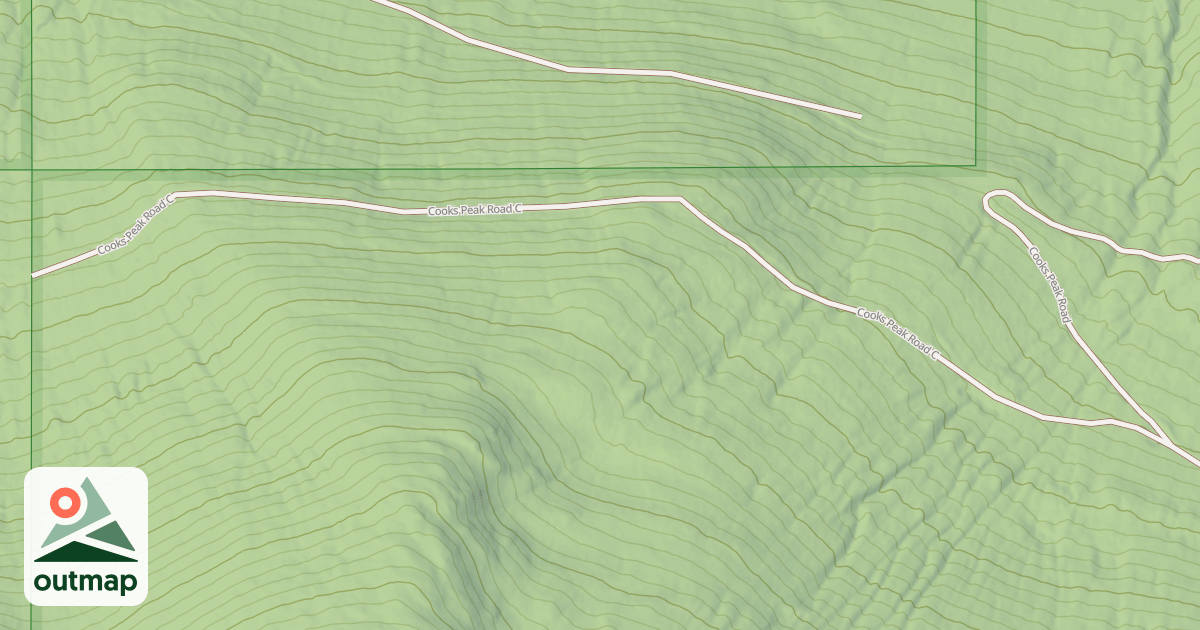 Map of COOKS PEAK C