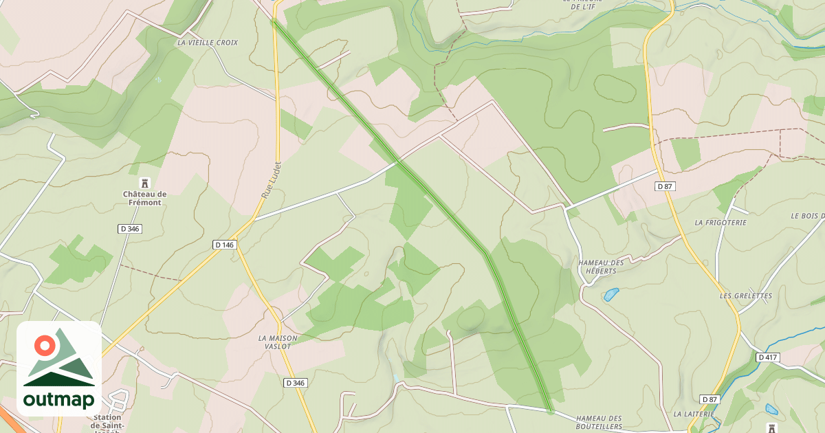Map of Chemin de la Comète