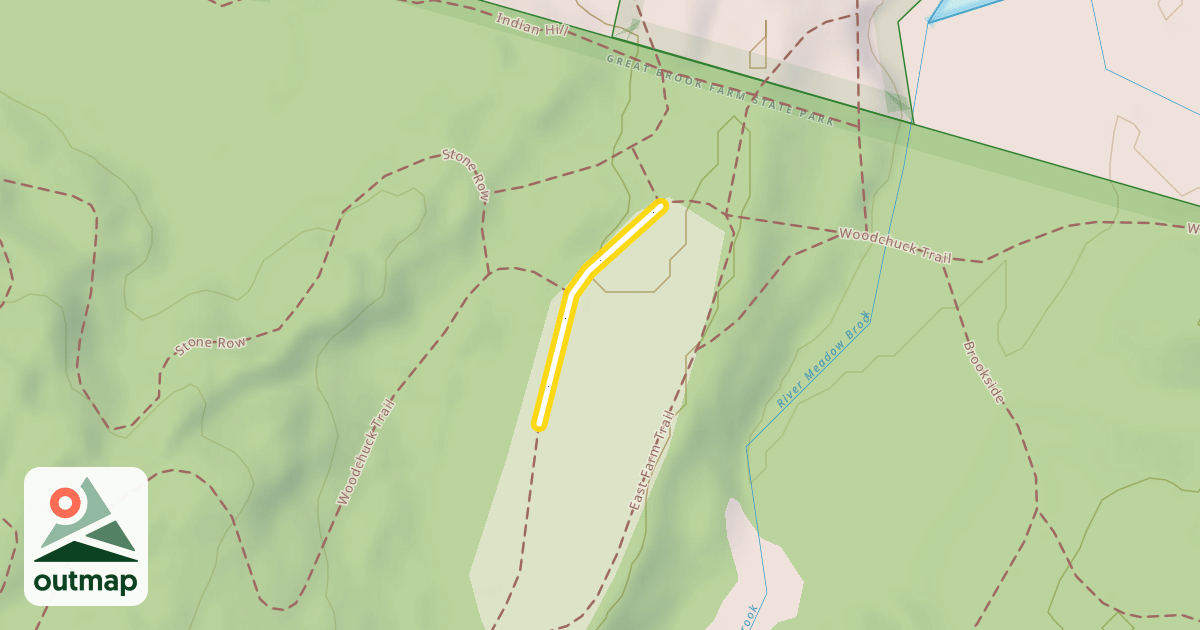 Map of East Farm Trail