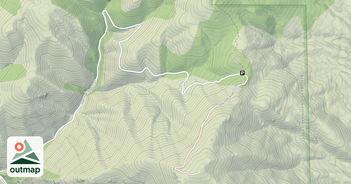 Map of (FDR) SULA PEAK