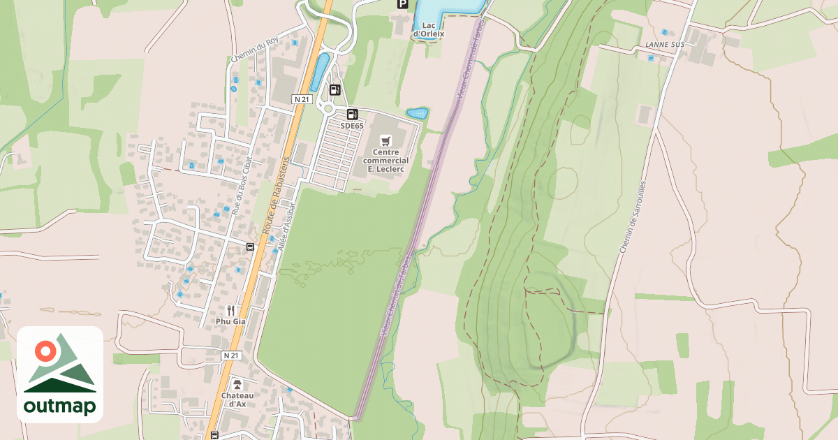 Map of Vieux Chemin de Tarbes