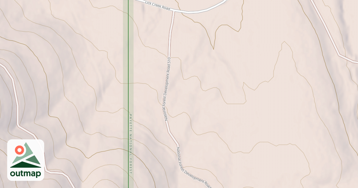 Map of DEER LICK
