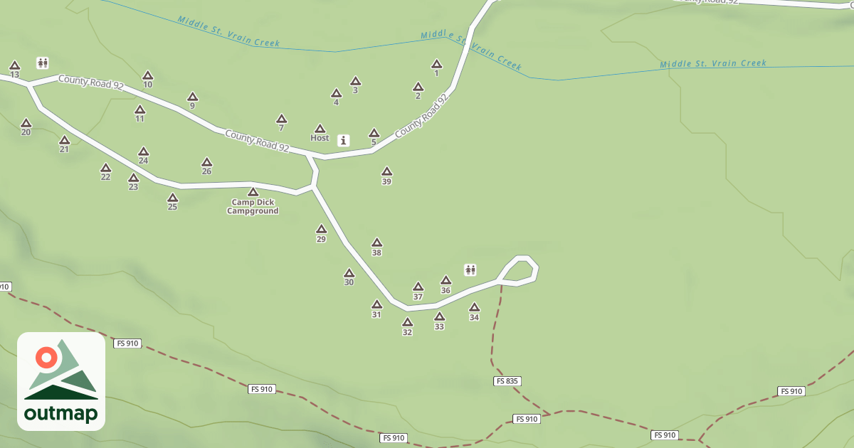 Map of CAMP DICK CG