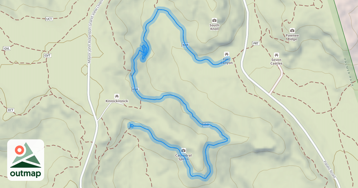 Map of Kinnickinnick Loop
