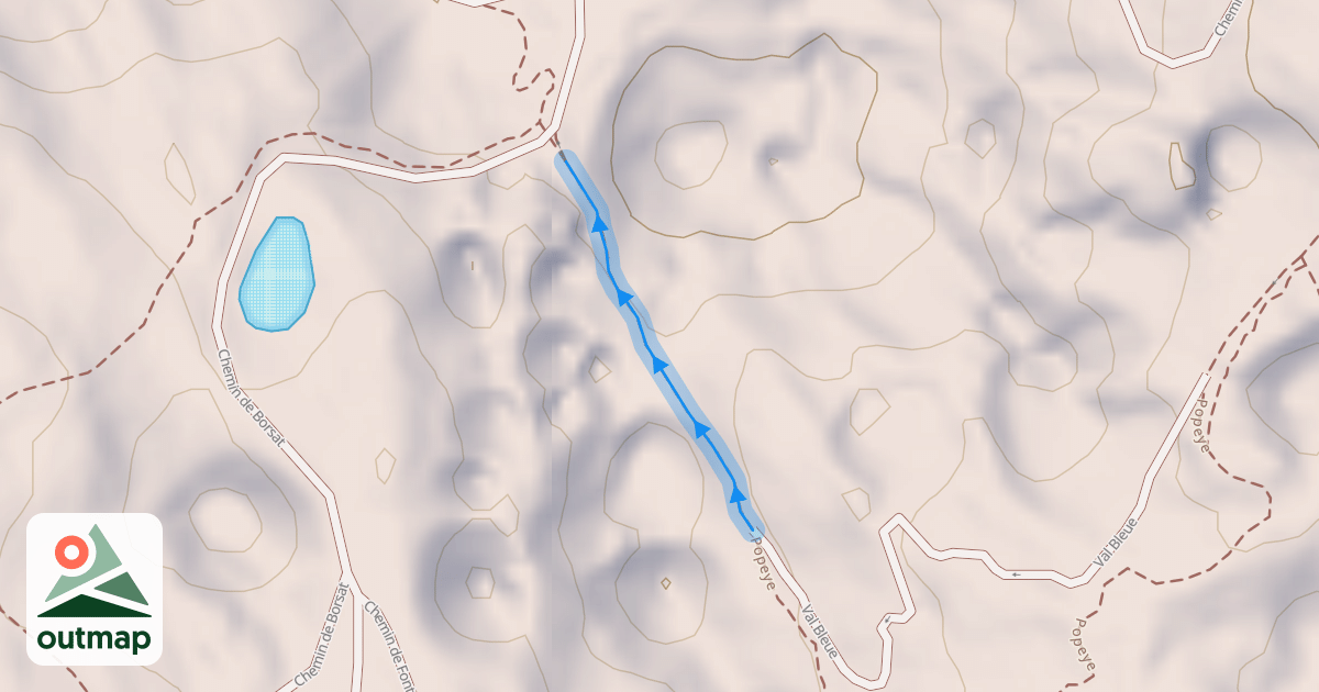 Map of Val Bleue