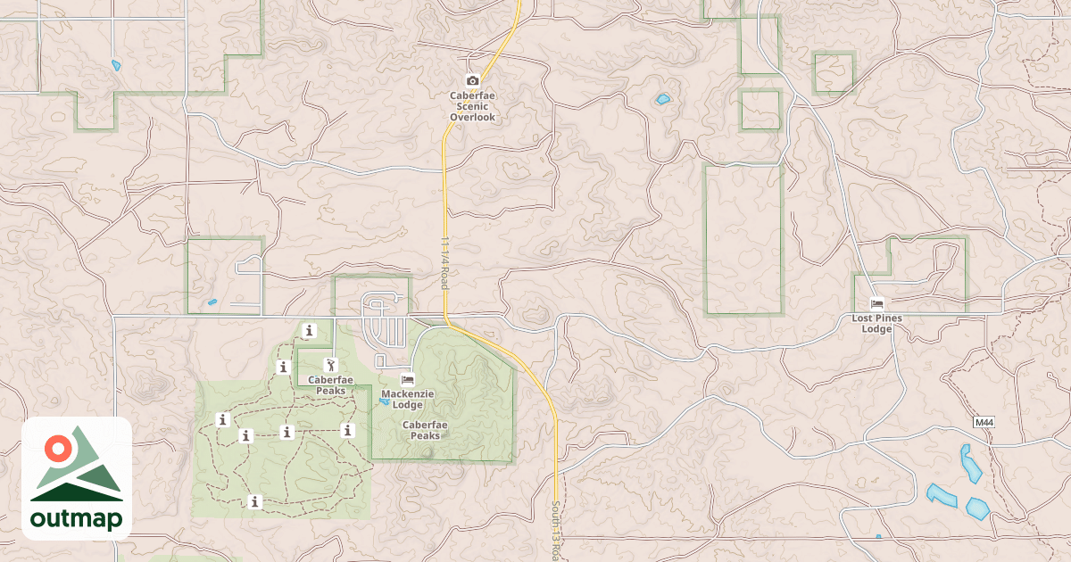 Map of Caberfae West Smt Dnr637