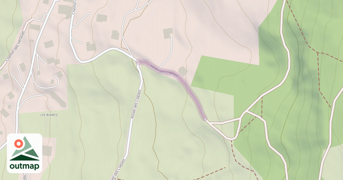 Map of Route des Clapats