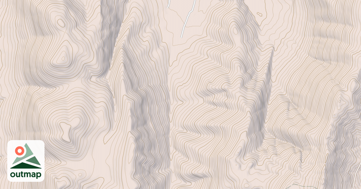 Map of Cold Springs/upper Dry Valley