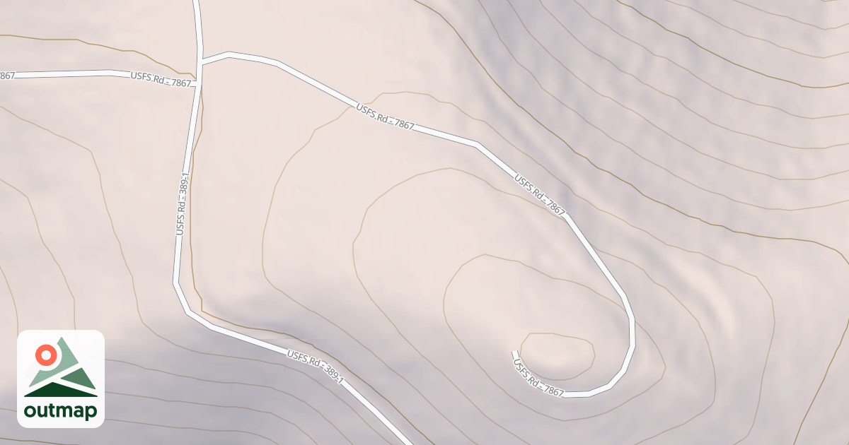 Map of KEYSTONE PEAK