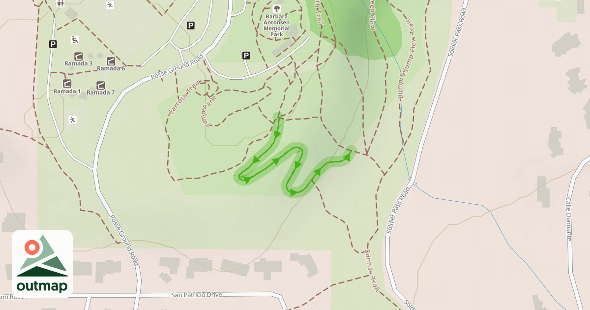 Map of Dual Slalom Track